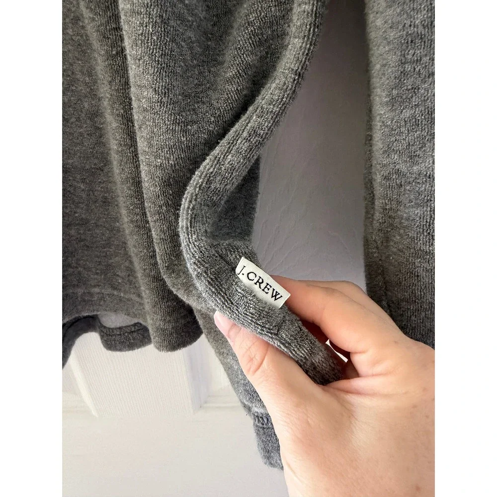 Vintage 90s J. Crew Mens V Neck Gray Pullover Preppy Comfort